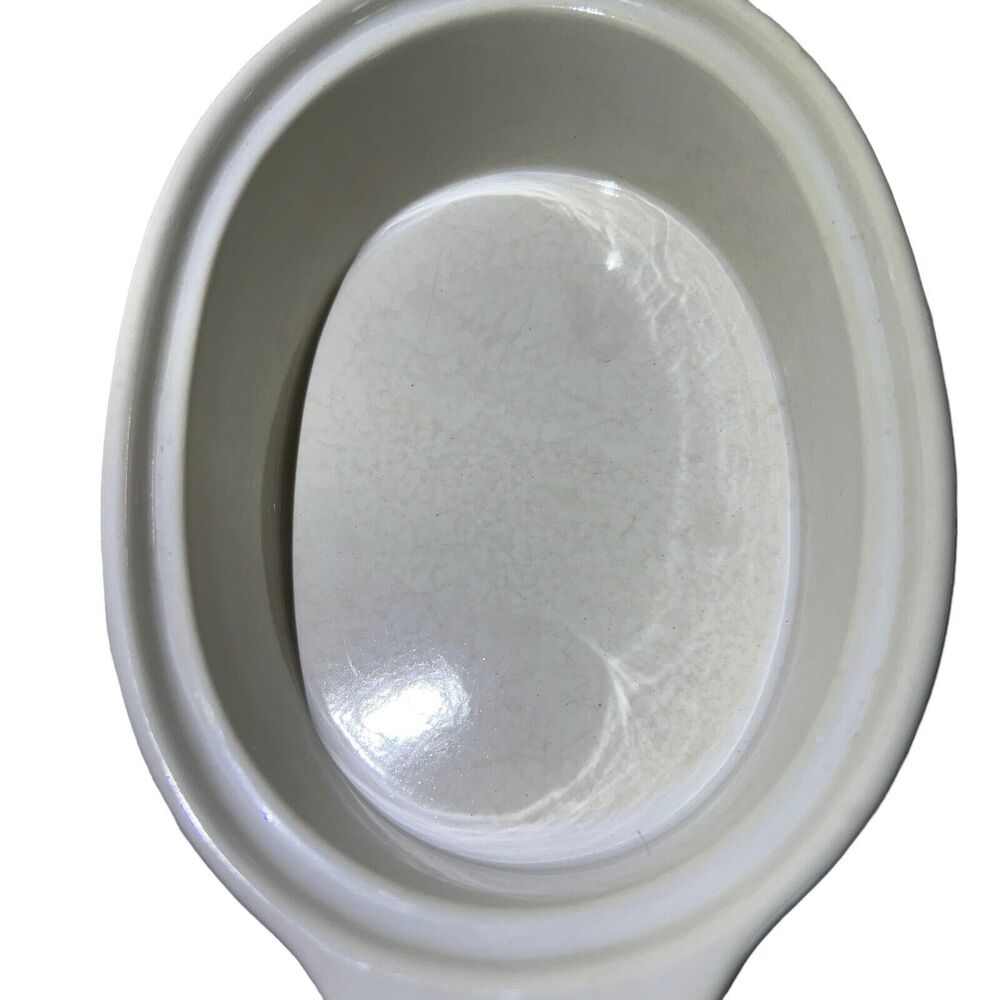 VTG‎ White Floral Single Serve Casserole Dish 8.5x5.5 Oven Microwave Safe Japan - Picture 9 of 13